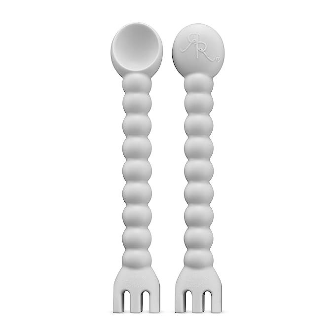 Ryan & Rose Baby Spoon and Fork [2 Pack] (Grey) | Amazon (US)