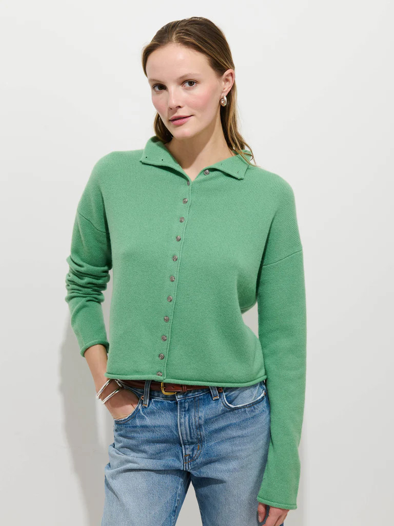 Taylor Cardigan in Washed Cashmere | Alex Mill