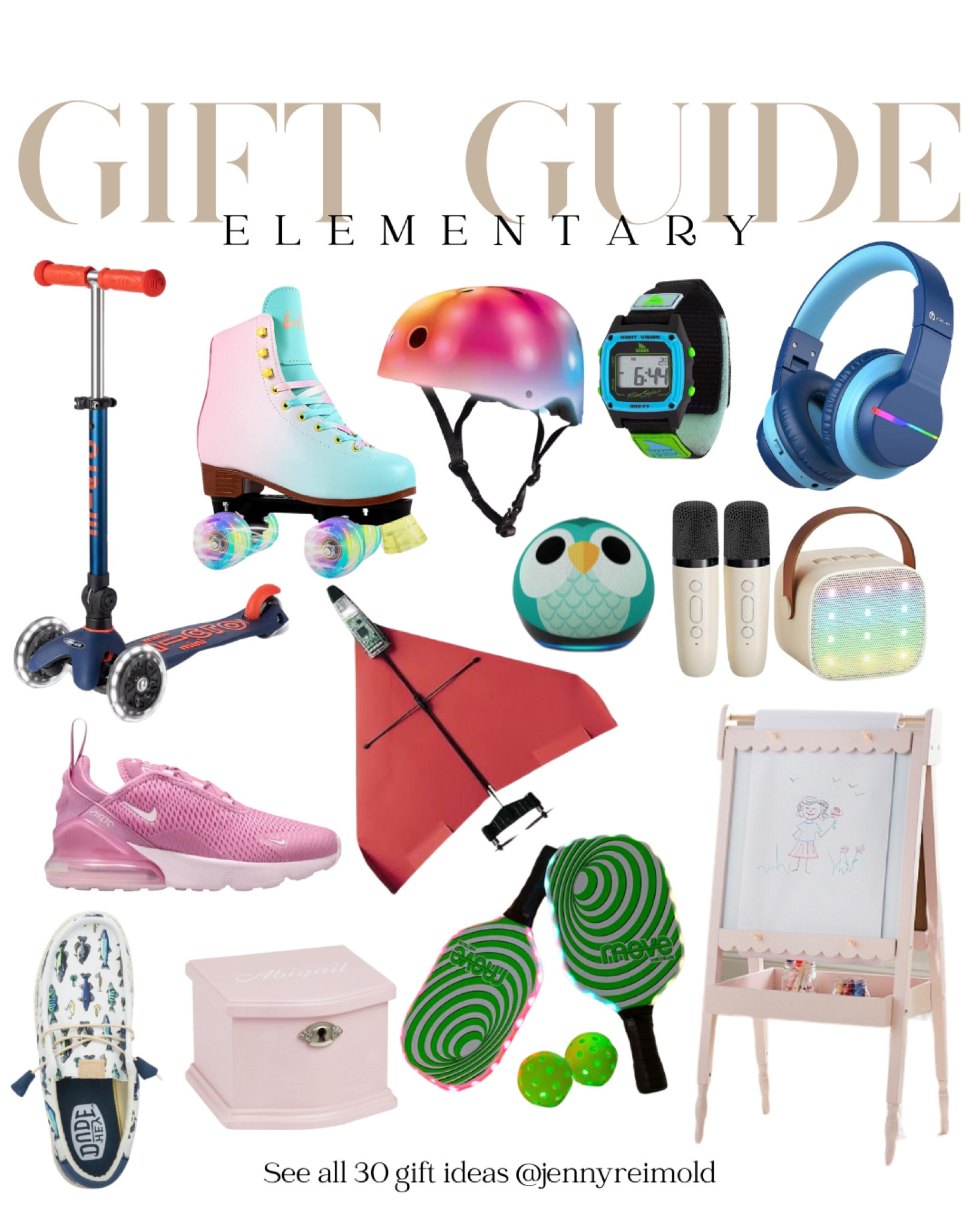 ELEMENTARY KIDS GIFTS .. This is a cross section of gifts for boys and girls with emphasis being on movement, music and creativity. 

#LTKGiftGuide #LTKFamily #LTKKids