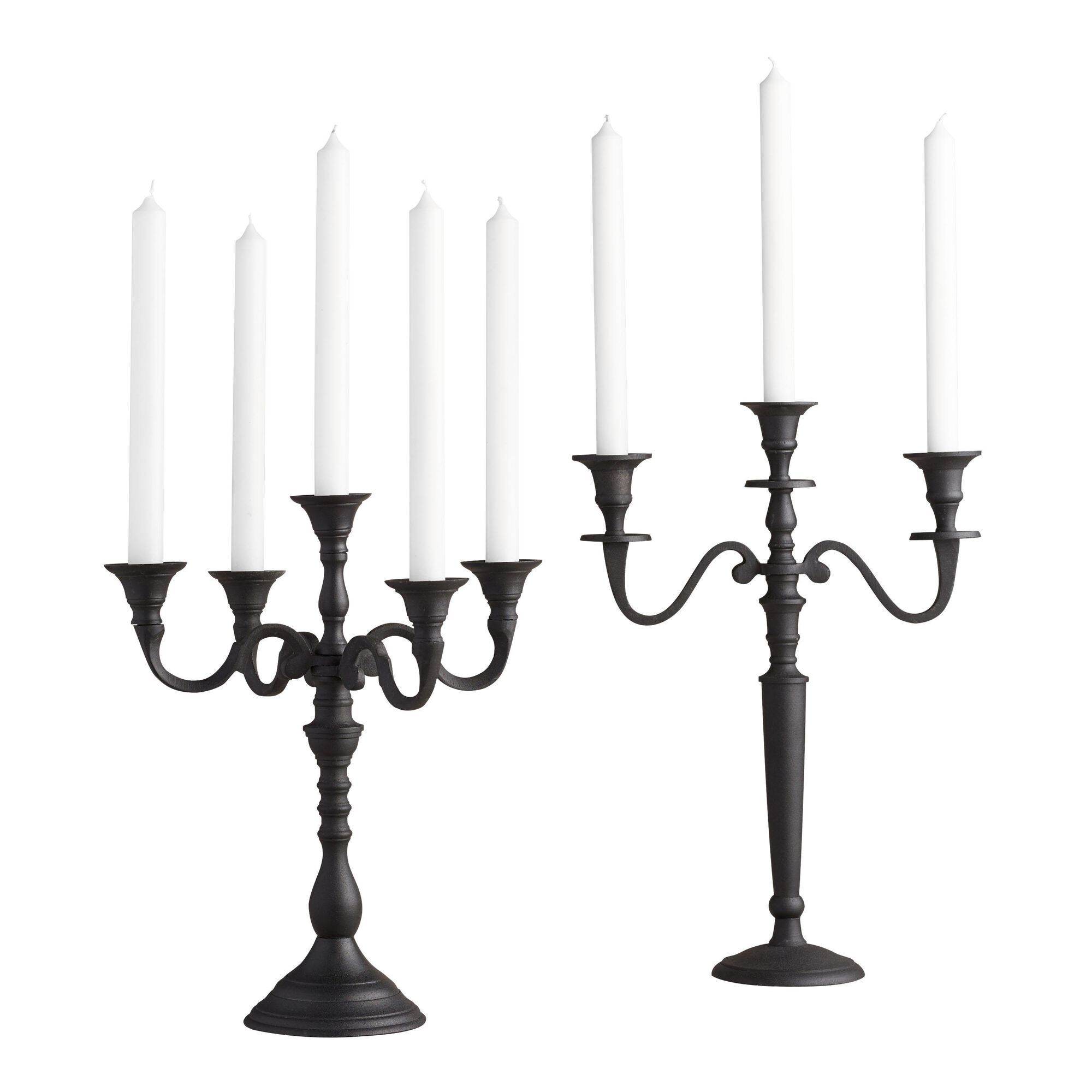 Black Metal Taper Candelabra | World Market