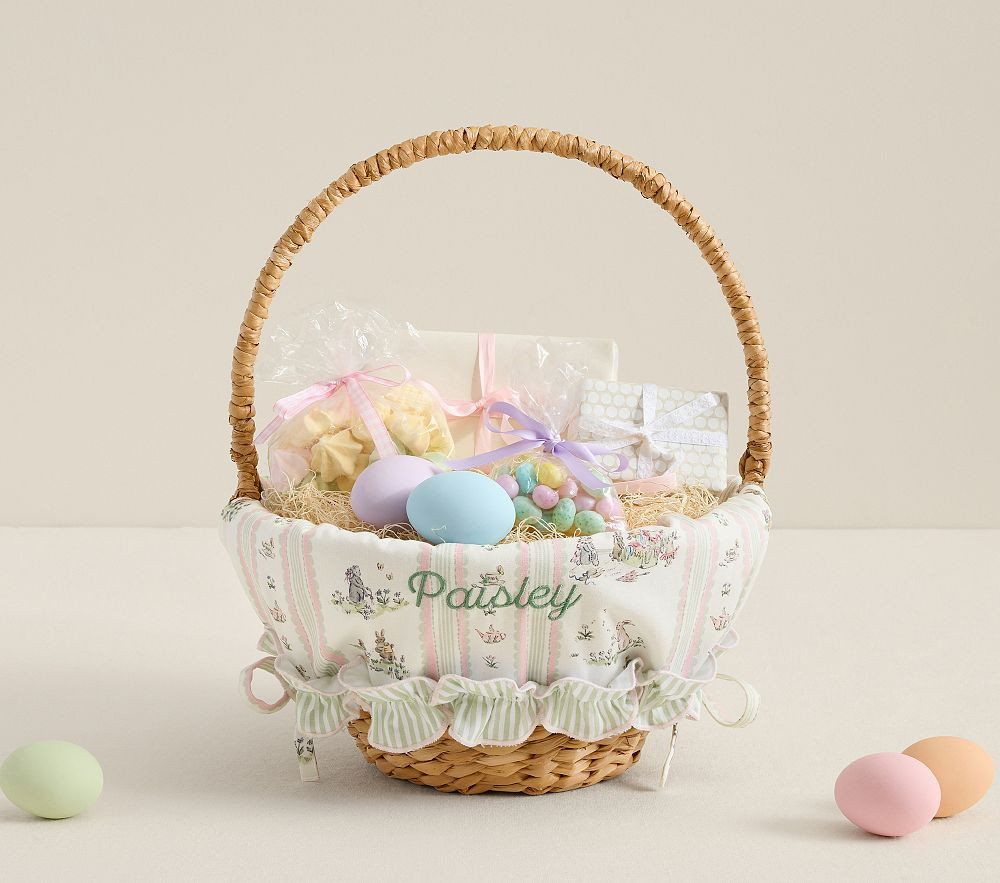 Riley Sheehey Linear Easter Basket Liner | Pottery Barn Kids