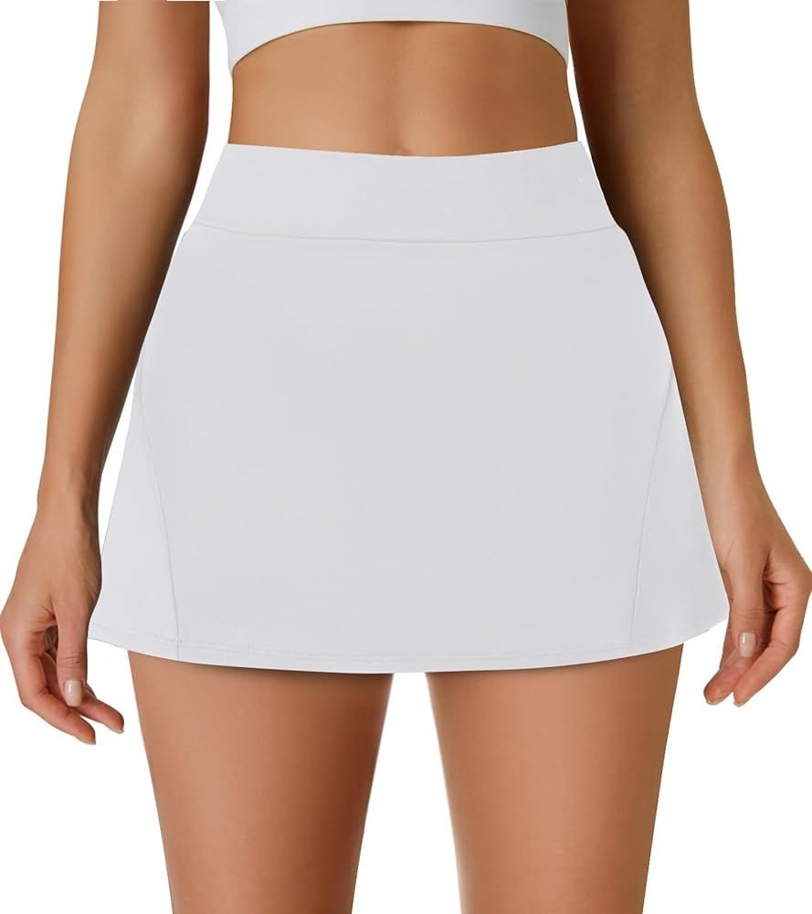 Women's Tennis Skirt Golf Athletic Skorts with Shorts Pocket Workout Running Sports Dressy Casual... | Amazon (US)