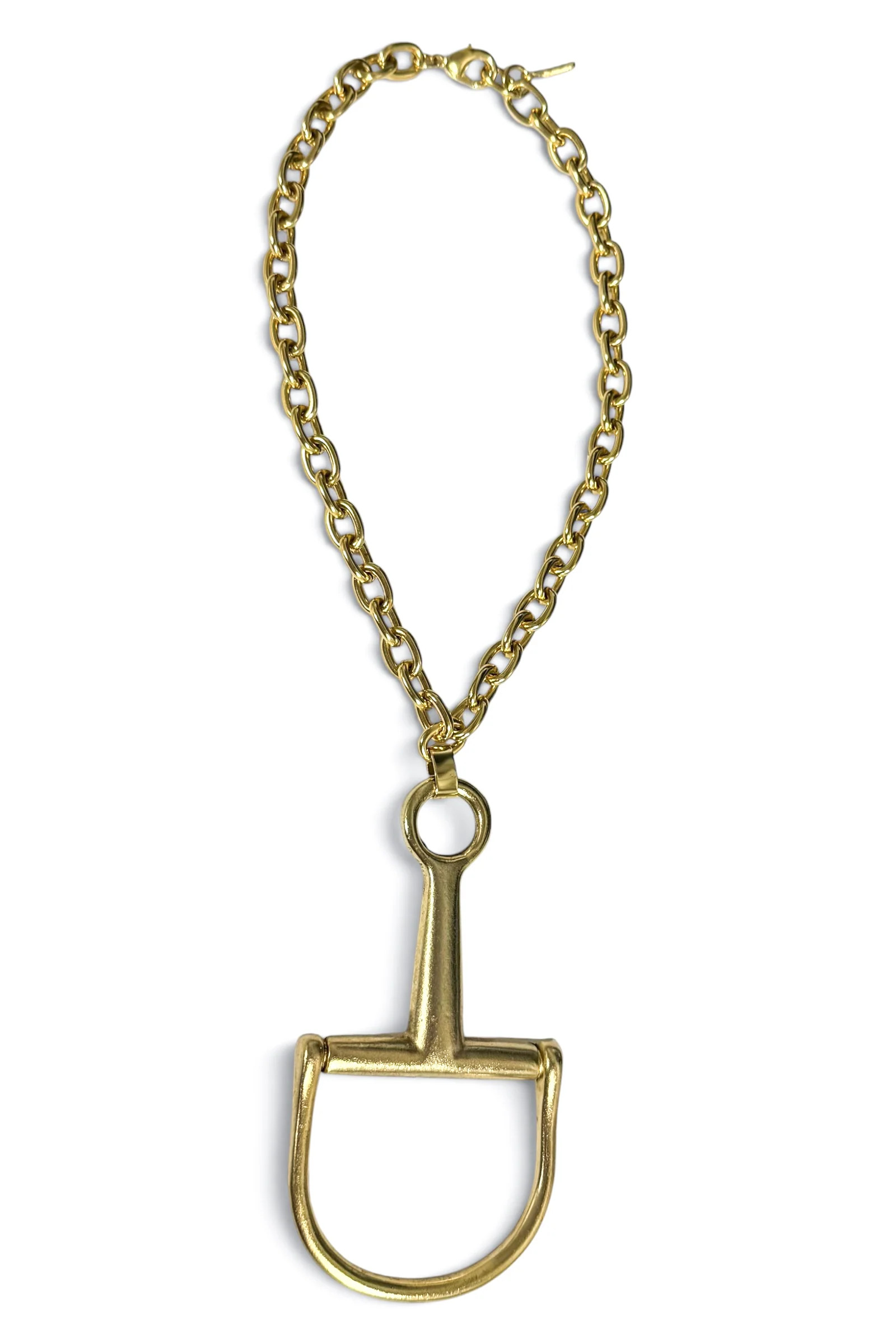 Yochi Horsebit Gold Chain Necklace | The Willow Tree