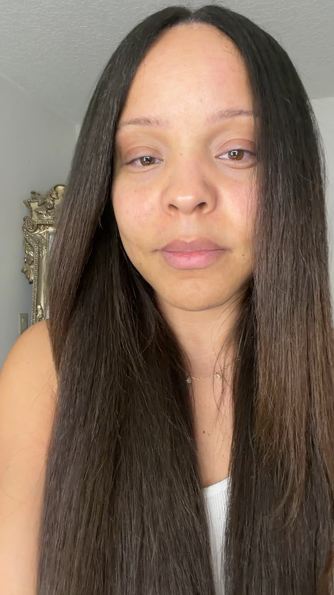After I finished straightening! 

#straightnatural #haircare 

#LTKvlog #LTKselfcare #LTKBeauty