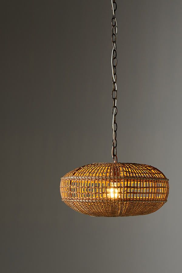 Montez Rattan Pendant By Anthropologie in Beige | Anthropologie (US)