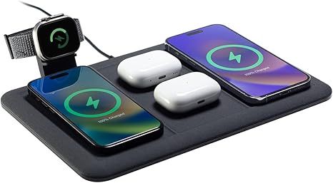 mophie 4-in-1 Wireless Charging Mat for Apple iPhone, AirPods & Watch, Samsung Galaxy, Google Pix... | Amazon (US)