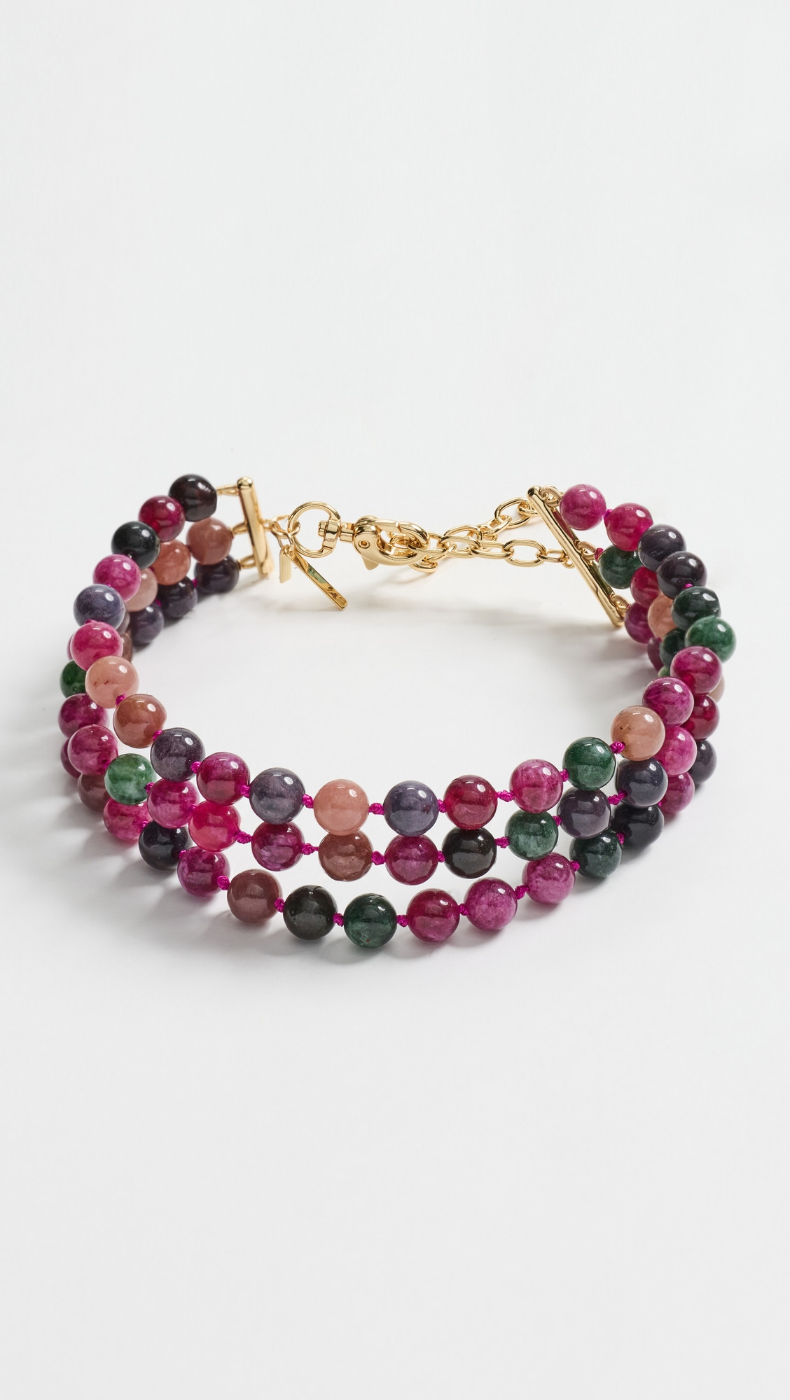 Lele Sadoughi Multi Strand Necklace Wildberry Tourmaline One Size | Shopbop