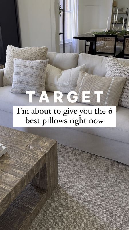 Target pillows I love! These are great lumbar pillow options for your home and mix awesome with square pillows. Perfect for spring decor 

#LTKhome #LTKVideo #LTKSeasonal