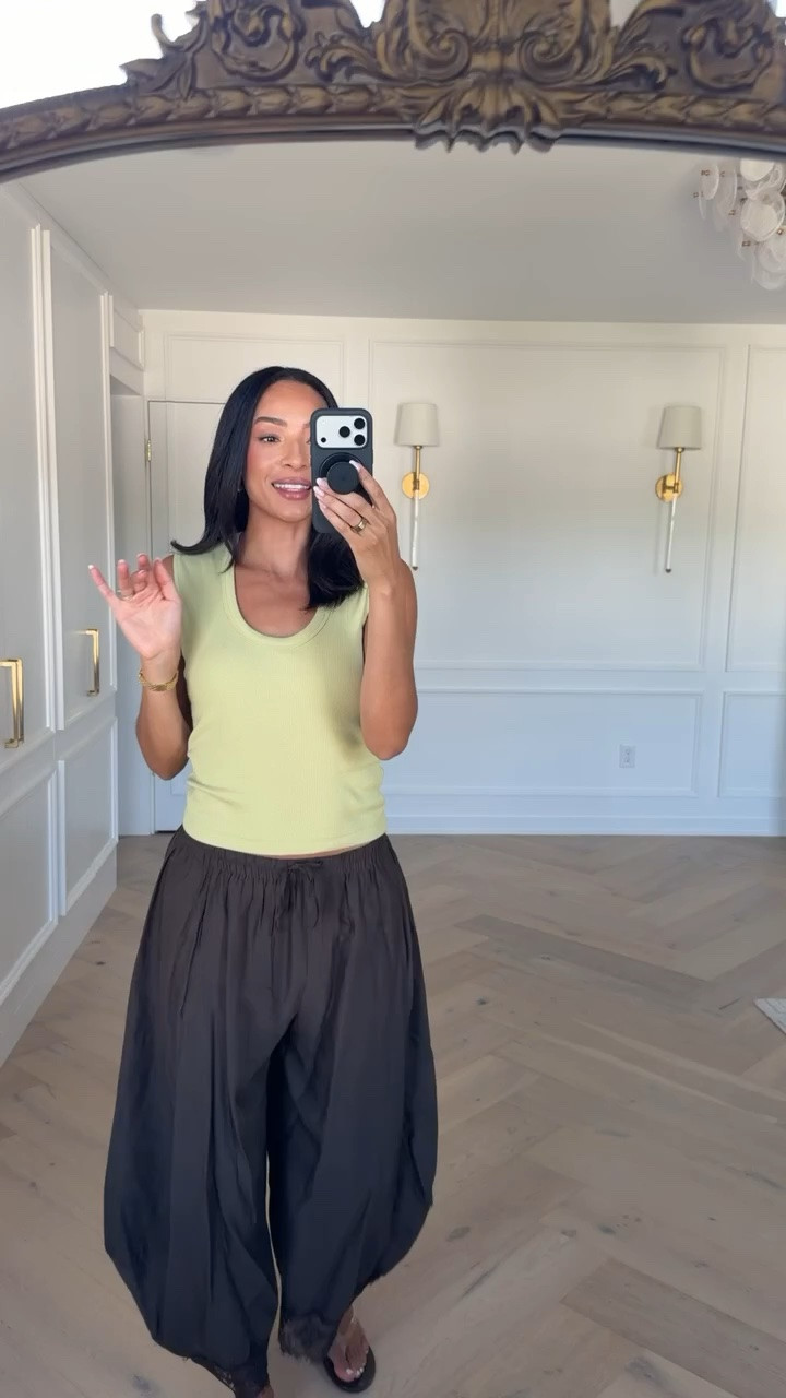 Use code NENA20 to save 20% off orders $100+ 🤩 These pants have been my lifeline postpartum! They're so stretchy, flowy and go with everything!! Wearing size S tank and size S lace hem pants 

summer outfit, summer style, mom outfit, postpartum outfit, comfy outfit, pull-on pants, anthropologie sale, anthropologie code

#LTKSaleAlert
