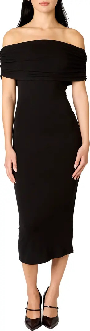 Celine Off the Shoulder Body-Con Midi Dress | Nordstrom