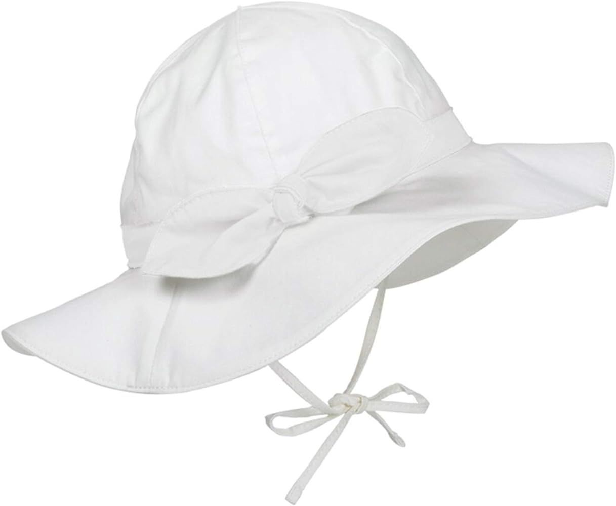 Durio Baby Sun Hat Bowknot Baby Girl Sun Hat Baby Girl UPF 50+ Toddler Hat Wide Brim Summer Baby Hat | Amazon (US)