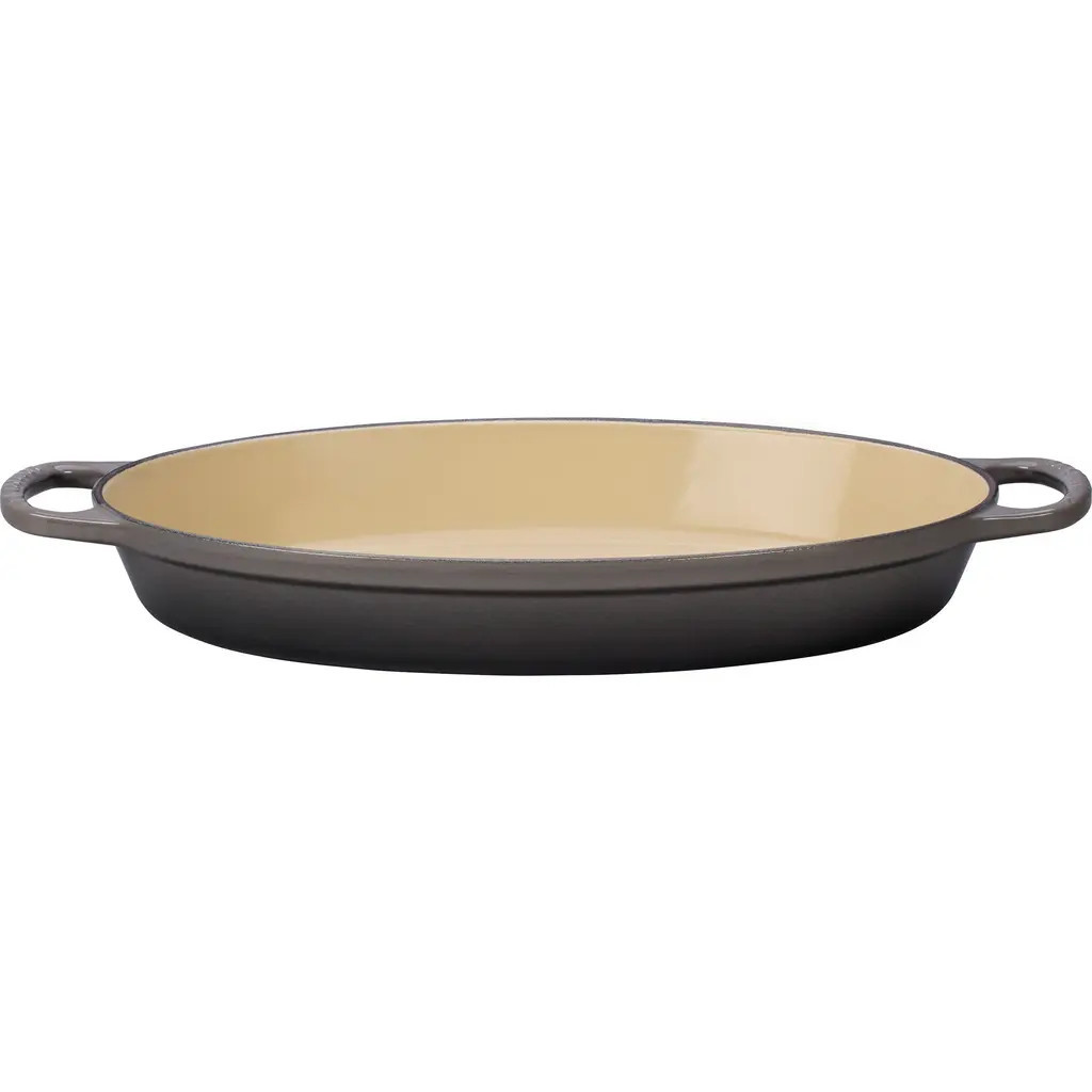 Le Creuset 3-Quart Enamel Cast Iron Oval Baker in Oyster at Nordstrom | Nordstrom