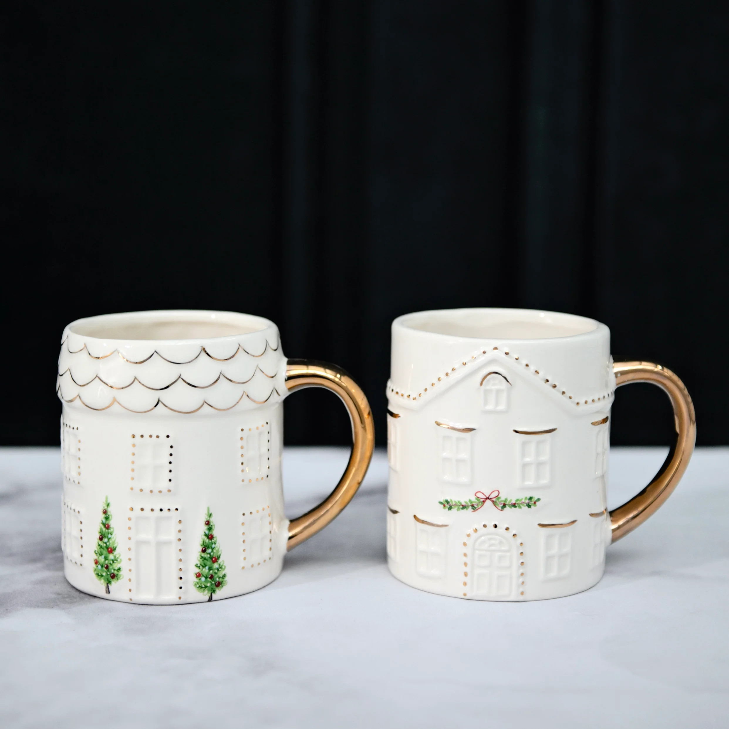 Hand-Painted Holiday Mugs | Modern Locke