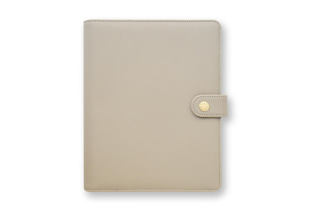 Vegan Leather Personalized A5 Undated Ring Binder Monogrammed Planner Agenda, Frost A5 Organiser/... | Etsy (US)