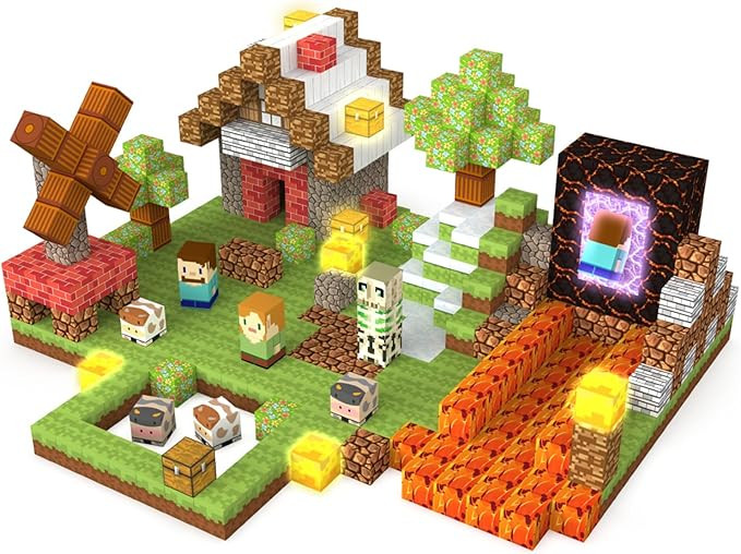 Magnetic Blocks Building Toys Set, Magnetic Building Blocks Kit Magnet Cubes for Boys Girls Ages ... | Amazon (US)