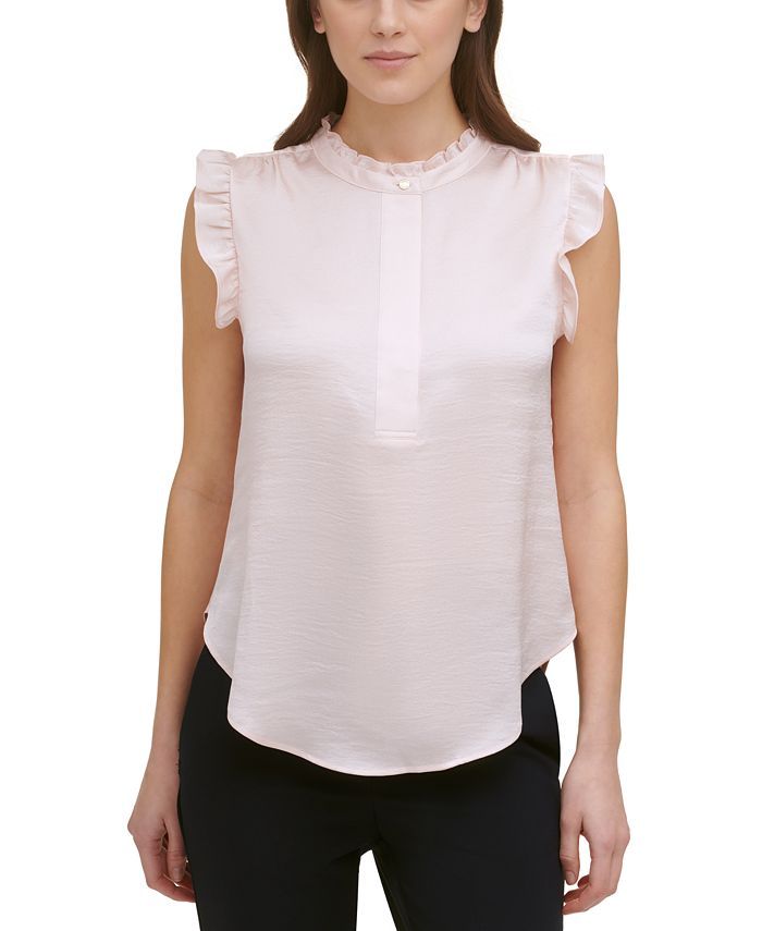 Ruffled Sleeveless Blouse | Macys (US)