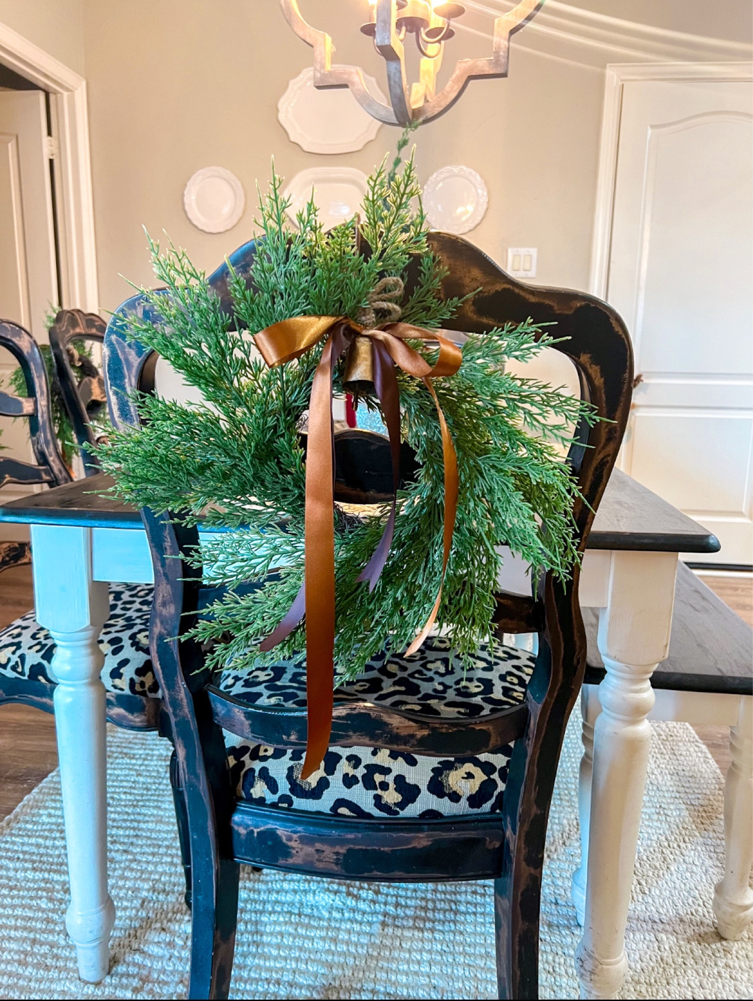 Chair wreaths  

#LTKSeasonal #LTKHoliday #LTKhome