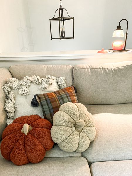 Fall home decor with pumpkin pillows and candle warmer 

#LTKhome #LTKfindsunder50 #LTKSeasonal