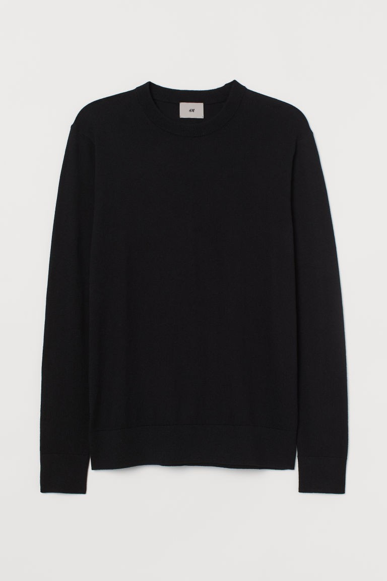 H & M - Cashmere-blend Sweater - Black | H&M (US + CA)