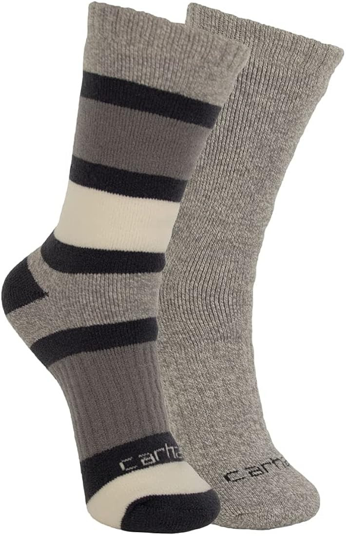 Carhartt Women's WA315-2 Women's Arctic Thermal Crew Sock 2-Pack | Amazon (US)