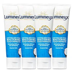 Lumineux Teeth Whitening Toothpaste 4-Pack - Enamel Safe for Sensitive Teeth & Whiter Teeth - Cer... | Amazon (US)