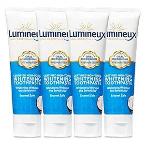 Lumineux Teeth Whitening Toothpaste 4-Pack - Enamel Safe for Sensitive Teeth & Whiter Teeth - Cer... | Amazon (US)