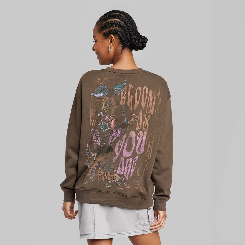 Women's Dad Sweatshirt - Wild Fable™ Brown | Target