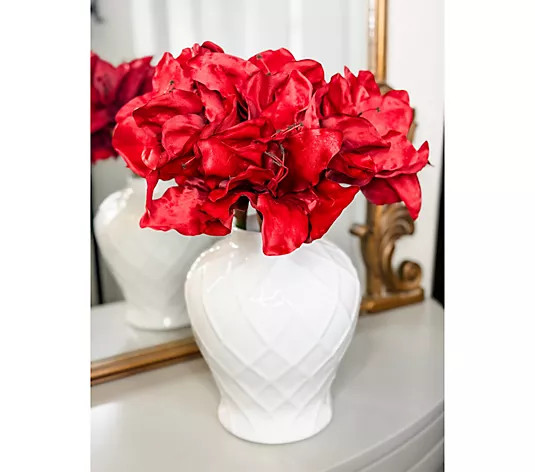 Simply Stunning S/3 Fresh Faux Amaryllis Flower by Janine Graff | QVC