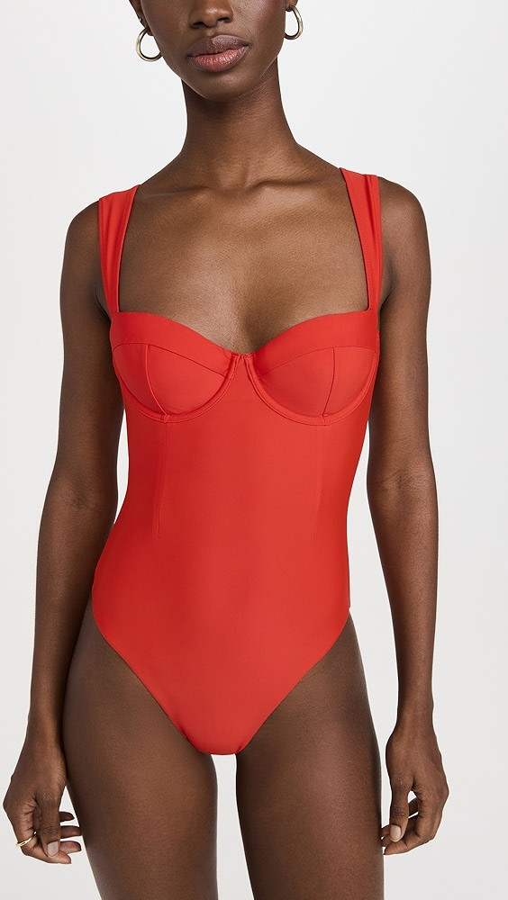 SIMKHAI Kyle Bustier One Piece | Shopbop | Shopbop