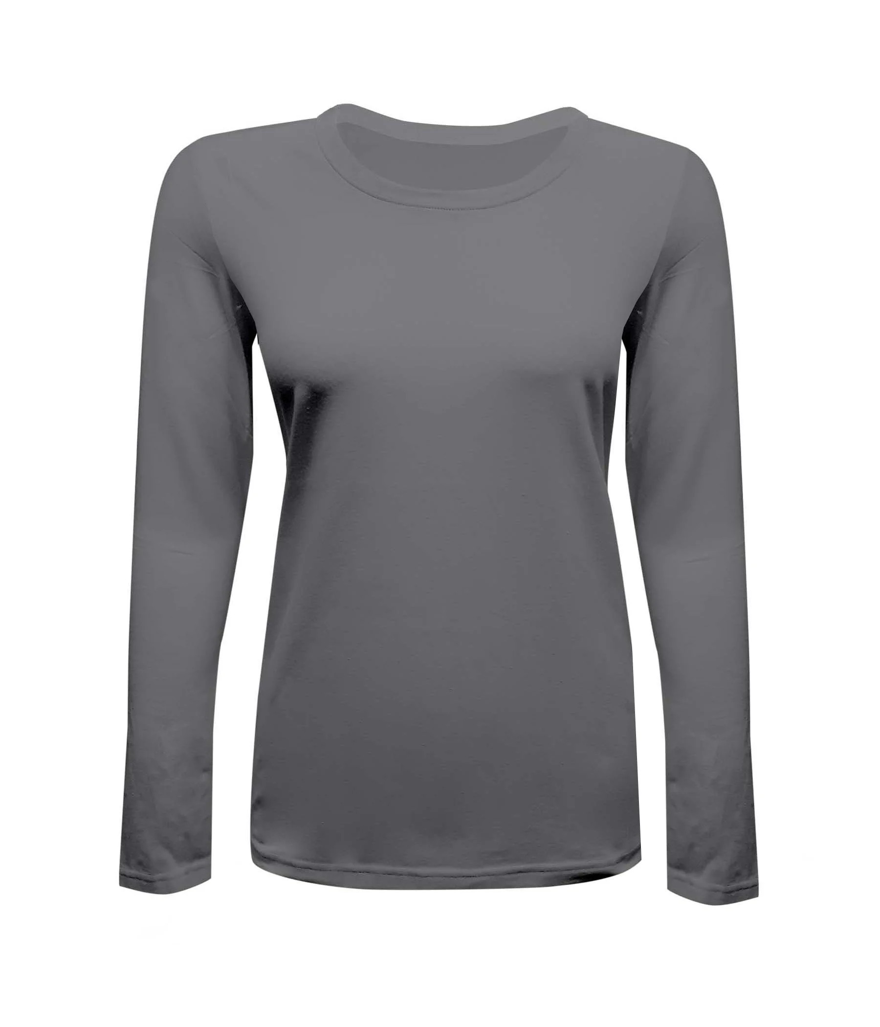 Womens Long Sleeve T Shirt With Super-Soft Stretch Fabric | Walmart (US)