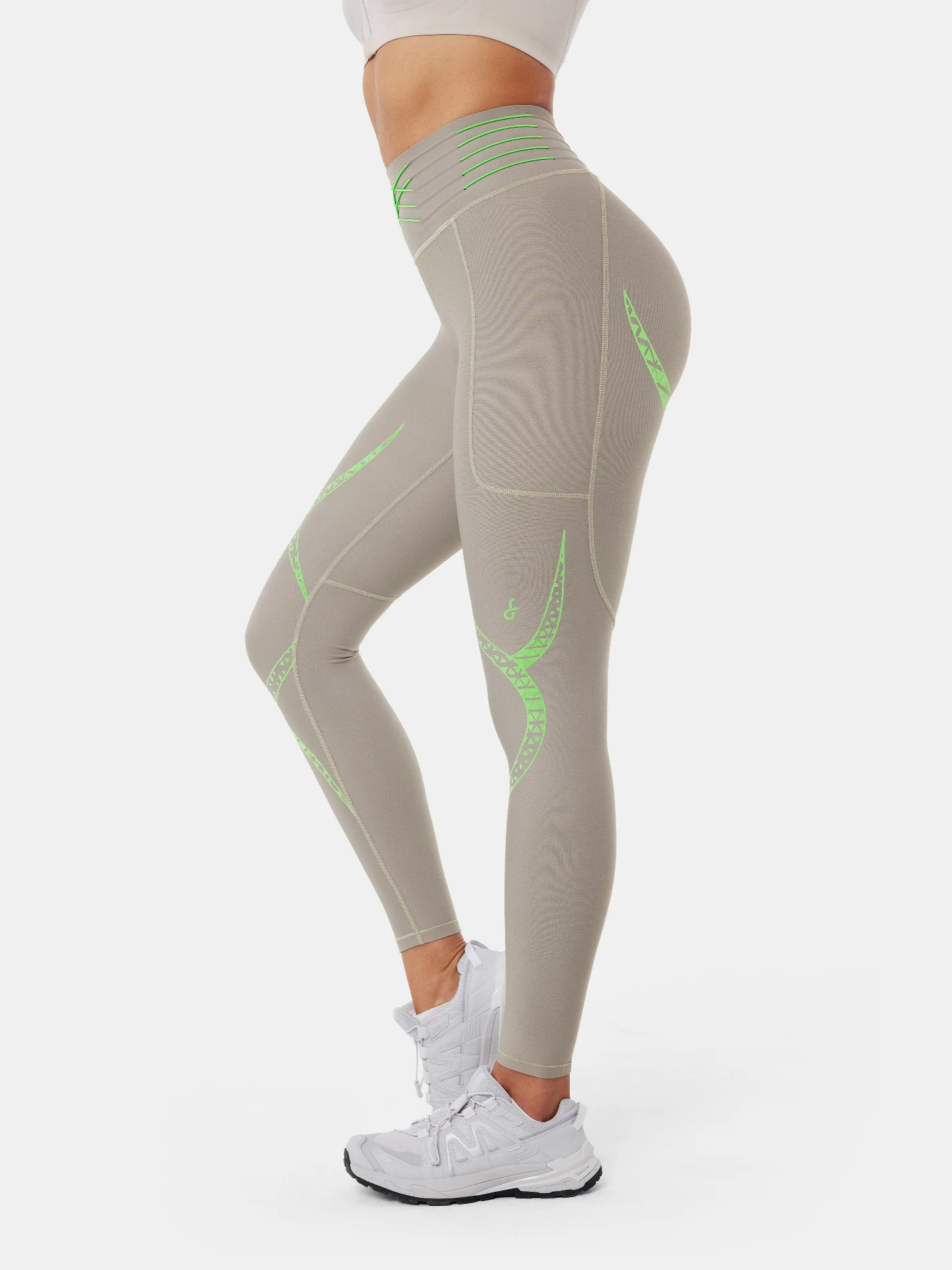 Body Sculpt PowerCore Leggings - London Fog/Summer Green / S | Fanka INT
