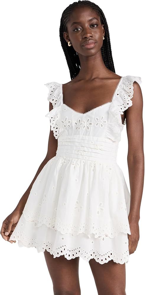 For Love & Lemons Women's Cotton Eyelet Tank Dress | Amazon (US)