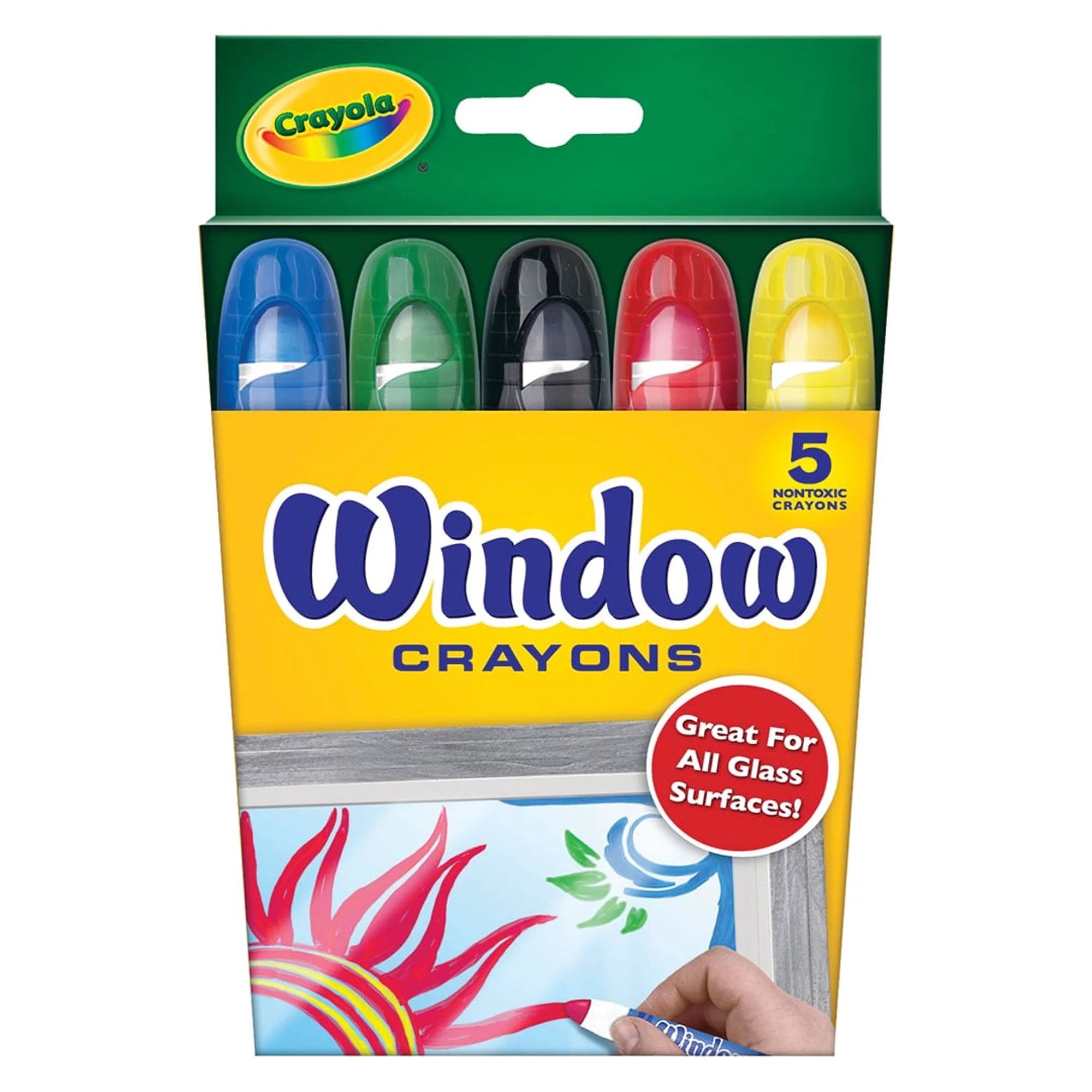 Crayola Window Crayon Set, 5-Colors | Walmart (US)