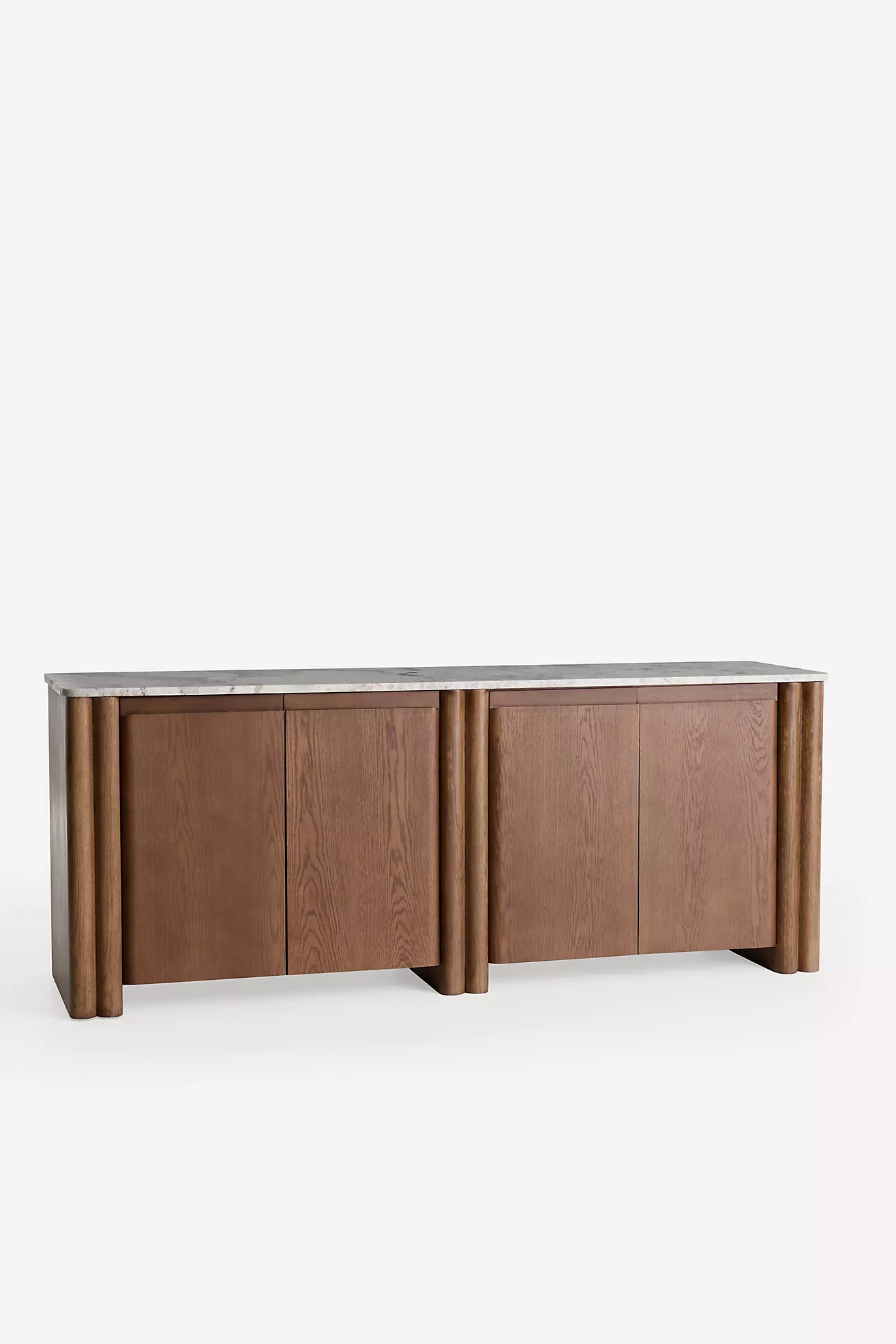 Renata Wood and Marble 78" Sideboard | Anthropologie (US)