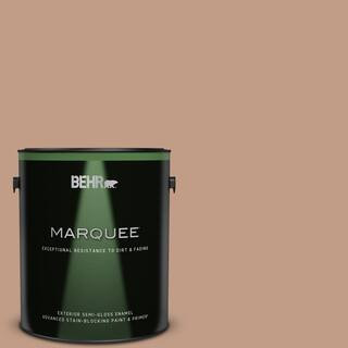 BEHR MARQUEE 1 gal. #S200-4 Chestnut Bisque Semi-Gloss Enamel Exterior Paint & Primer 545401 - Th... | The Home Depot