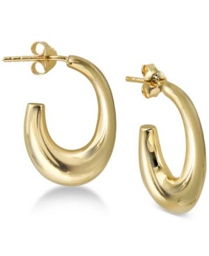Argento Vivo Chunky Hoop Earrings in Gold-Plated Sterling Silver | Macys (US)