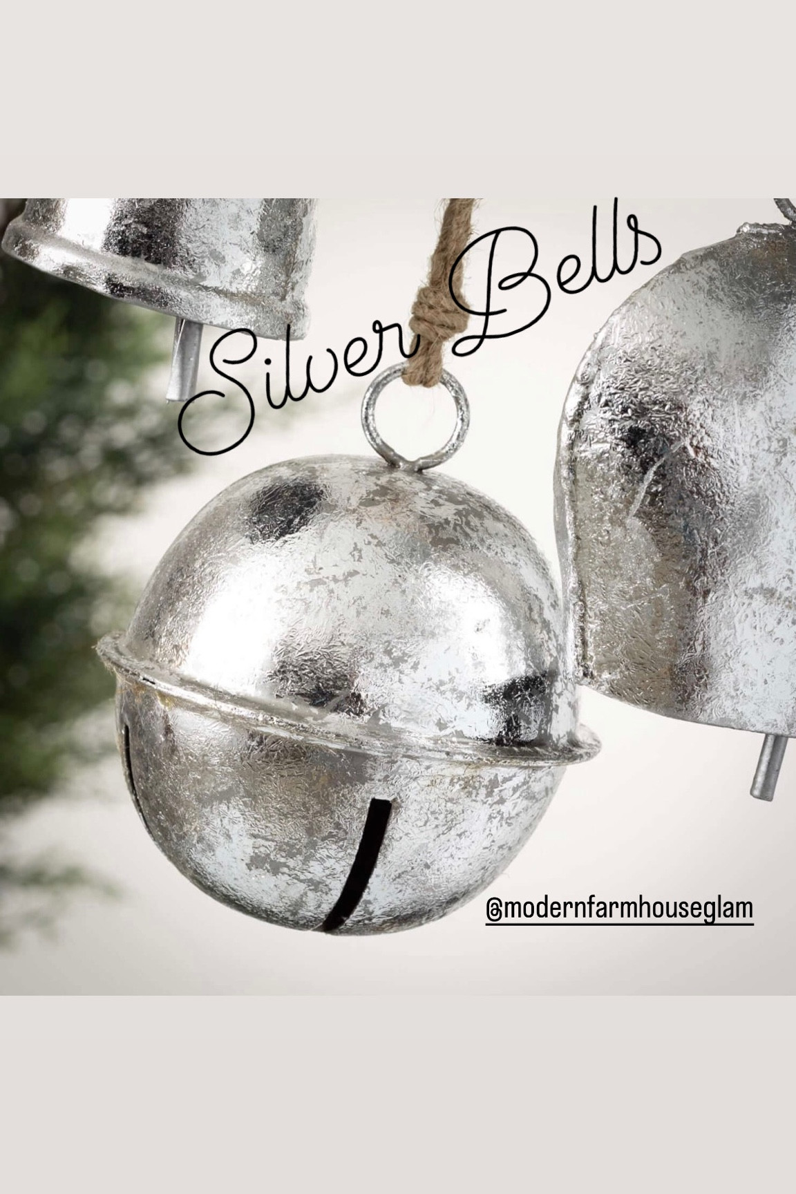 Silver bells christmas wreath garland decorations modern farmhouse glam

#LTKhome #LTKHoliday #LTKSeasonal