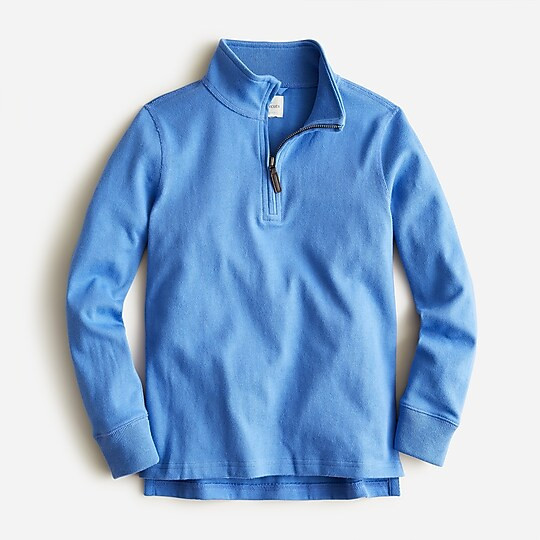 Kids' half-zip cotton popover shirt | J. Crew US