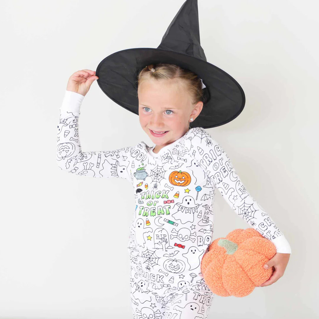 Color Me Pajama™ Two Piece Set | No Tricks All Treats | Caden Lane