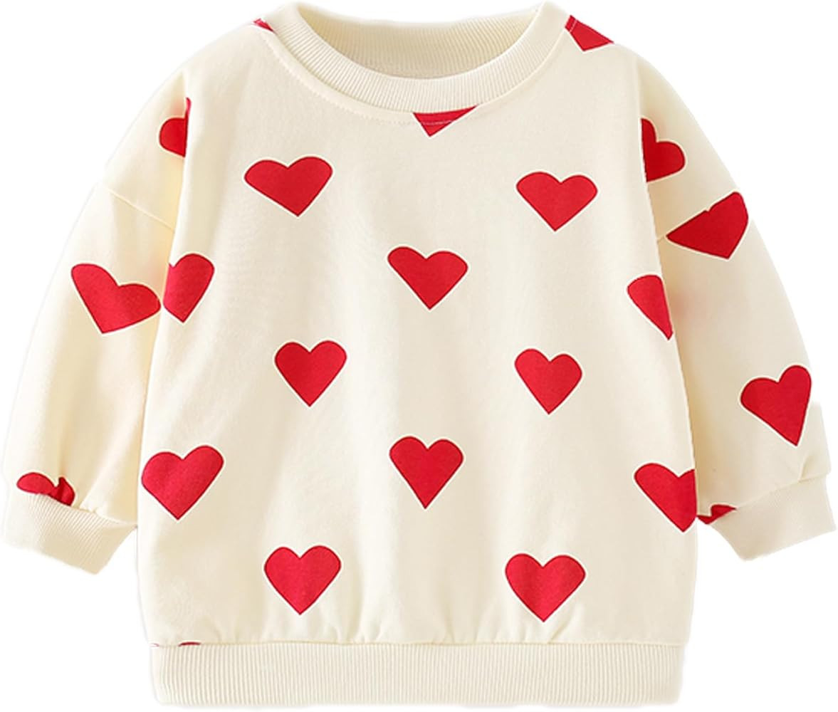 NUBEEHOHO Toddler St. Patrick's Day Sweatshirt Clover Shamrock Long Sleeve Irish Green Shirts Top... | Amazon (US)