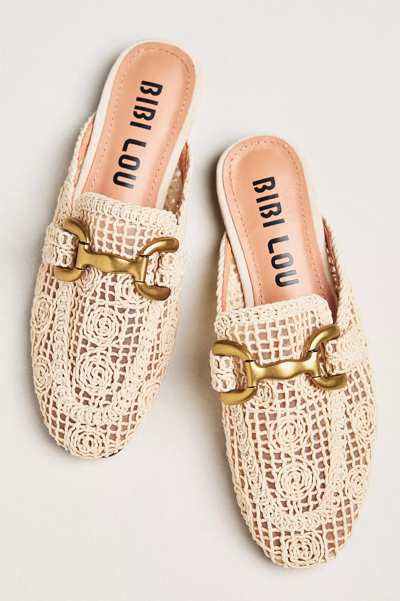 Bibi Lou Zagreb Crochet Slip-On Loafer Mules | Anthropologie (US)