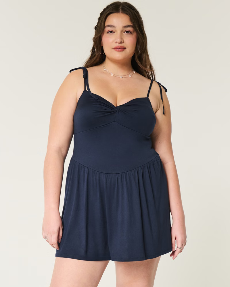 Drop-Waist Knit Mini Dress | Hollister (US)