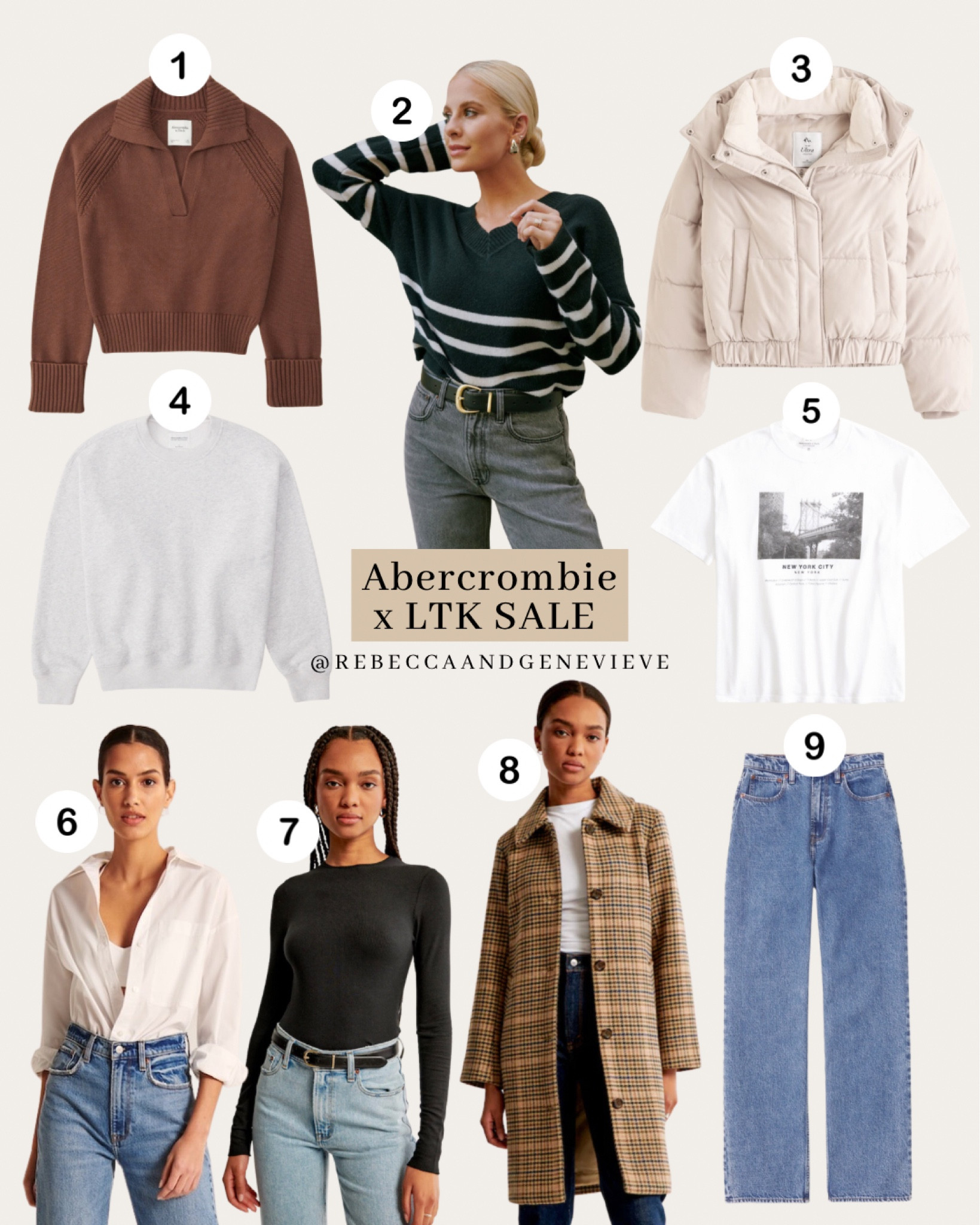 20% OFF sitewide this weekend on Abercrombie x LTK sale! Don’t forget to copy the promo code shown below at checkout 😉
-
Fall outfits. Sale alert. Jeans. Sweatshirt. Coat. Tshirt. Jacket. Winter outfits. What I wear. Outfit ideas  

#LTKSale #LTKfindsunder50 #LTKSeasonal