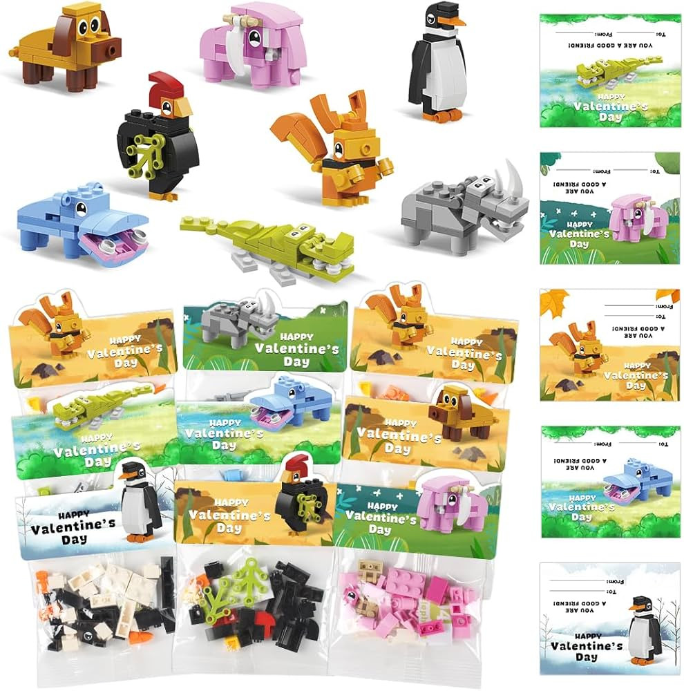 24 Pack Prefilled Valentines Day Gifts for Kids Classroom - Exchange Gifts & Fun Party Favors, Ha... | Amazon (US)