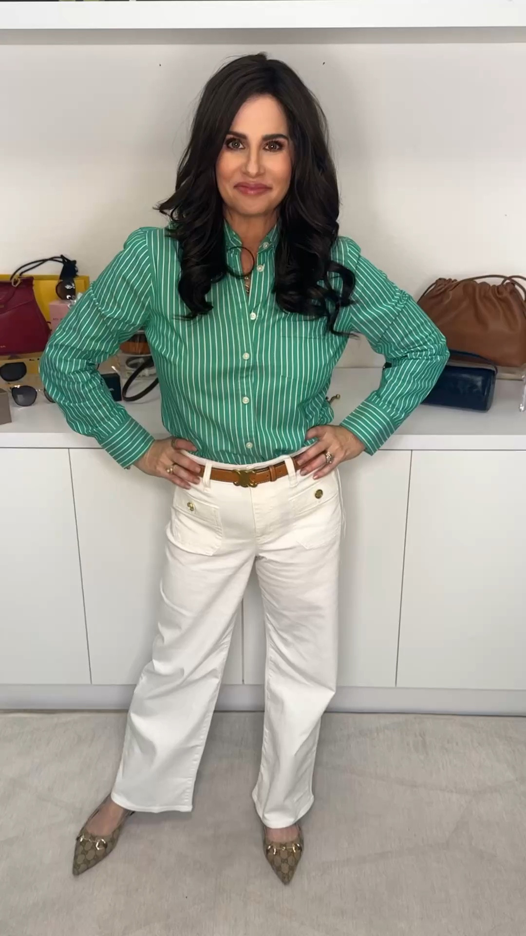 Loving this spring look. Jeans and top are fabulous. Jeans 25p, top sm ( 4 ) . 
#casualspringsummerinspo #whitejeans 

#LTKOver40 #LTKSaleAlert #LTKPetite