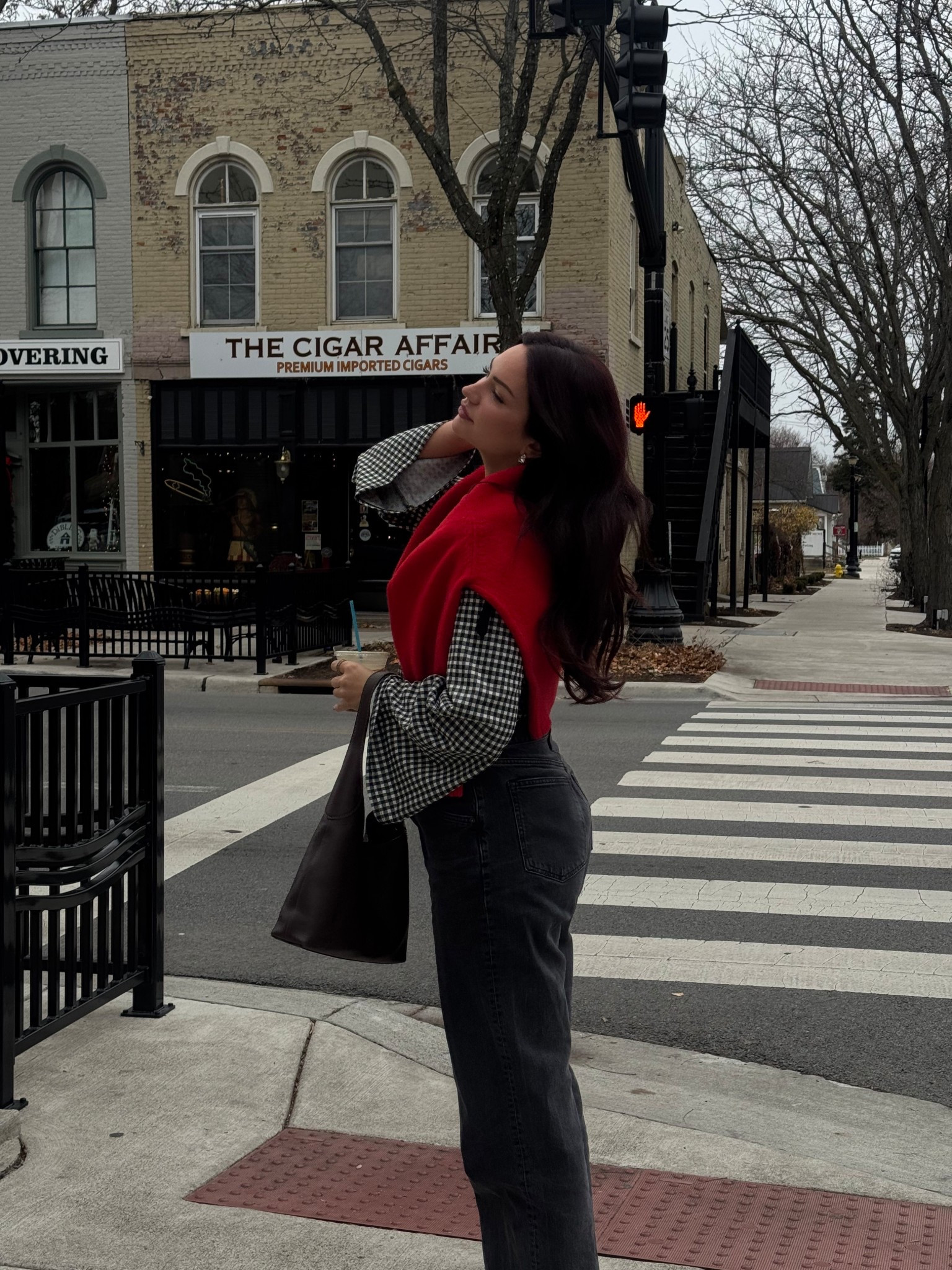 Cozy holiday outfit ❤️✨ jeans on Black Friday sale! 

#LTKootd #LTKHoliday #LTKCyberWeek