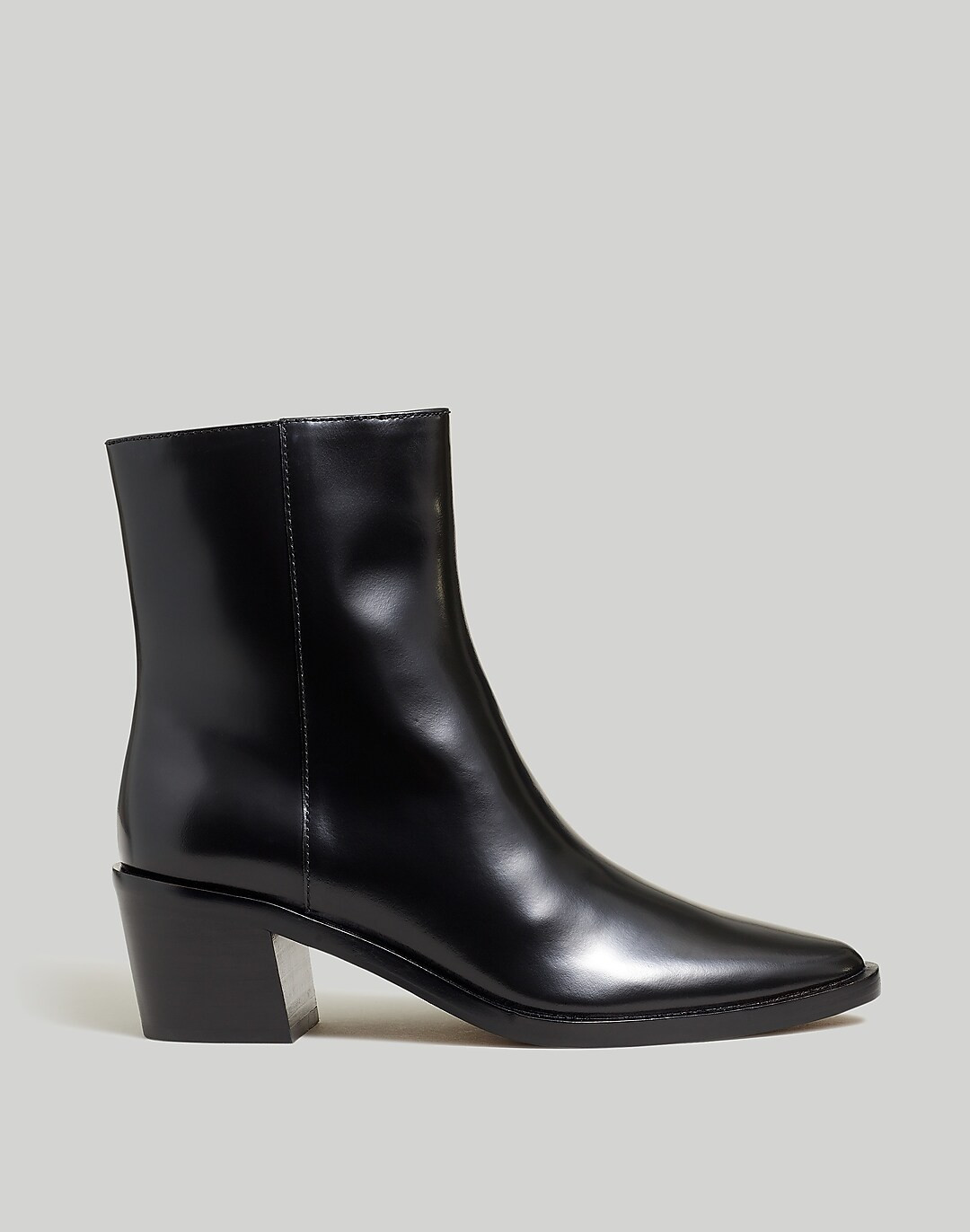 The Darcy Ankle Boot in Shiny Leather | Madewell