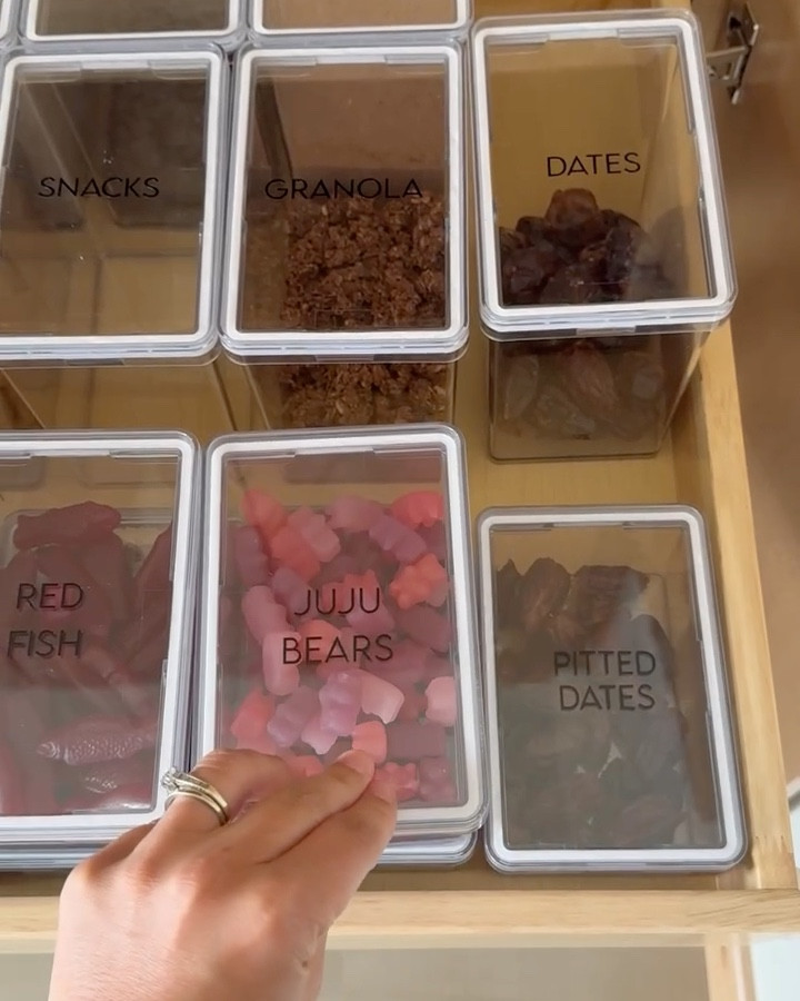 Pantry organization using some of our favorite Home Edit canisters. They are perfect for viewing from above in drawers 

#LTKFindsUnder50 #LTKHome #LTKVideo