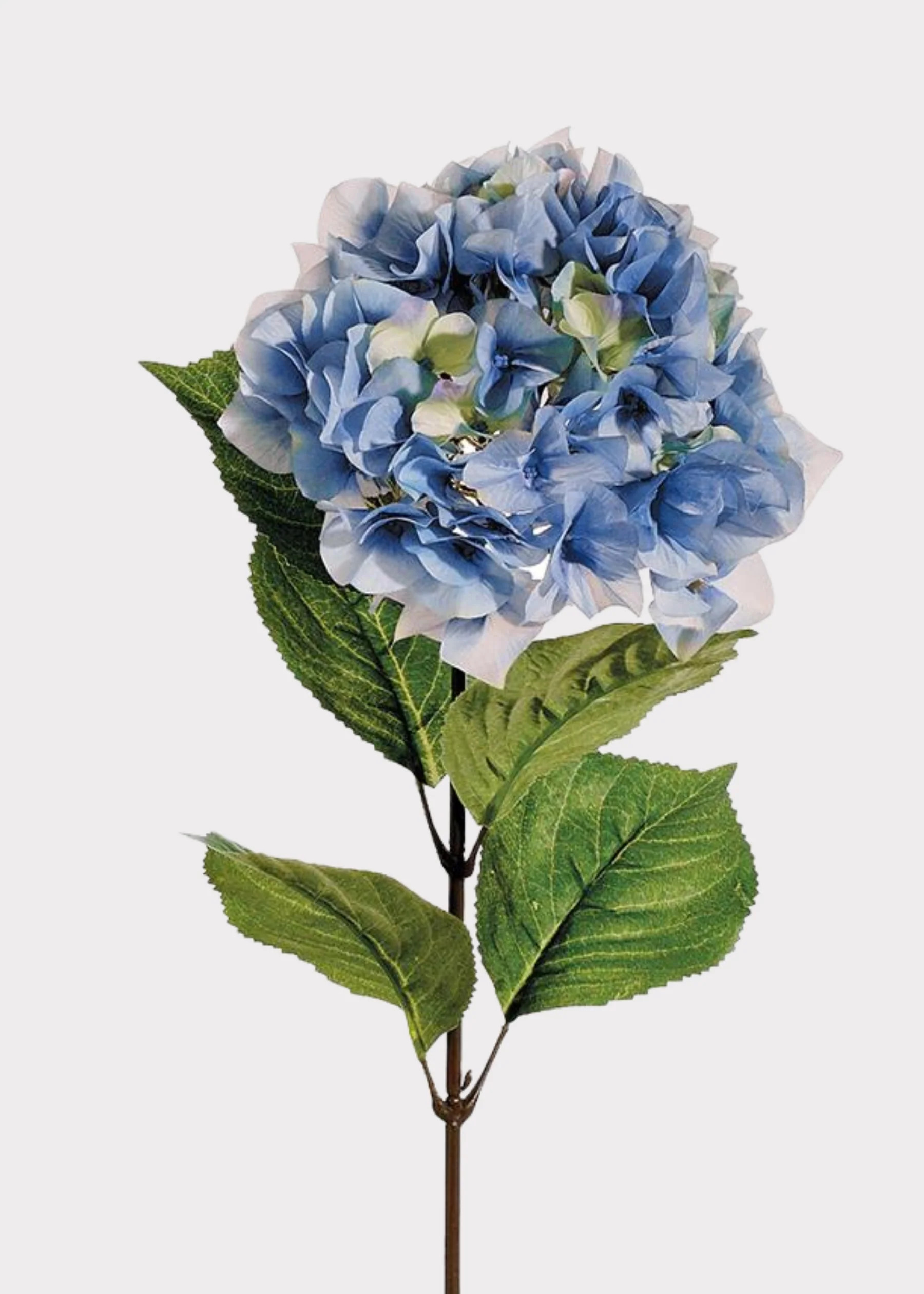Blue and Green Fake Hydrangea | Premium Artificial Flowers at Afloral | Afloral