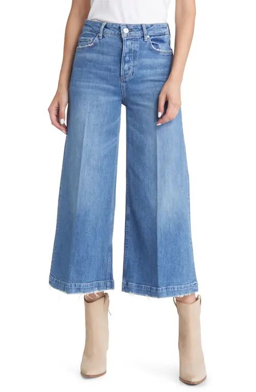 PAIGE Frankie High Waist Culotte Jeans in Adienne Distressed at Nordstrom, Size 29 | Nordstrom